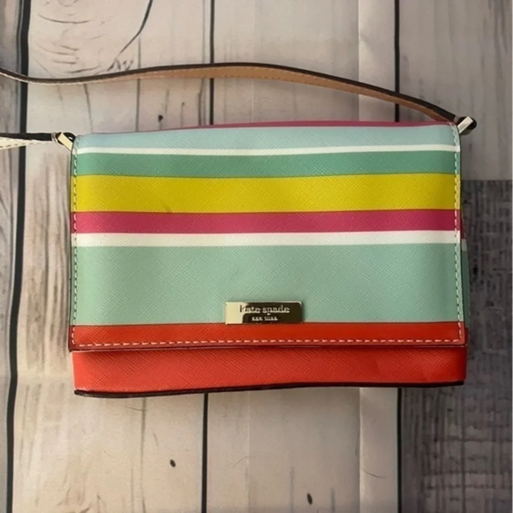 Kate Spade♠️ Multicolor striped crossbody - Eye Catching Crossbody​